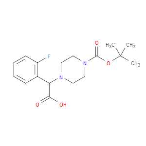 2-(4-BOC-PIPERAZINO)-2-(2-FLUOROPHENYL)ACETIC ACID