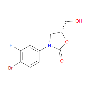 (R)-3-(4-BROMO-3-FLUOROPHENYL)-5-(HYDROXYMETHYL)OXAZOLIDIN-2-ONE
