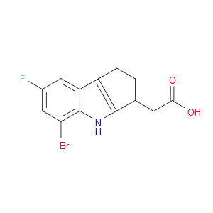 2-(5-BROMO-7-FLUORO-1,2,3,4-TETRAHYDROCYCLOPENTA[B]INDOL-3-YL)ACETIC ACID