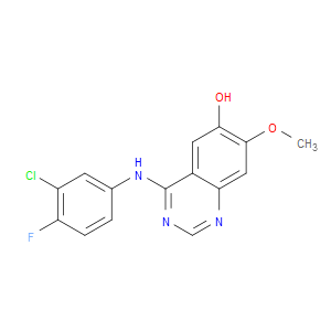 4-(3-CHLORO-4-FLUOROPHENYLAMINO)-7-METHOXYQUINAZOLIN-6-OL - Click Image to Close