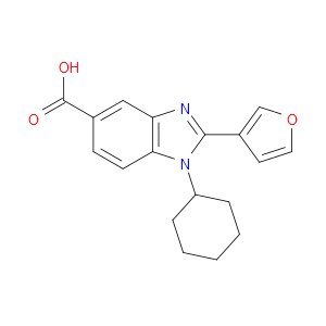1-CYCLOHEXYL-2-(FURAN-3-YL)-1H-BENZO[D]IMIDAZOLE-5-CARBOXYLIC ACID