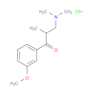3-(DIMETHYLAMINO)-1-(3-METHOXYPHENYL)-2-METHYLPROPAN-1-ONE HYDROCHLORIDE - Click Image to Close
