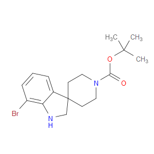 TERT-BUTYL 7-BROMOSPIRO[INDOLINE-3,4'-PIPERIDINE]-1'-CARBOXYLATE - Click Image to Close
