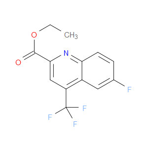 ETHYL 6-FLUORO-4-(TRIFLUOROMETHYL)QUINOLINE-2-CARBOXYLATE