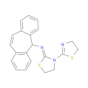 N-(3-(4,5-DIHYDROTHIAZOL-2-YL)THIAZOLIDIN-2-YLIDENE)-5H-DIBENZO[A,D][7]ANNULEN-5-AMINE