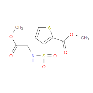 METHYL 3-[(METHOXYCARBONYLMETHYL)SULFAMOYL]THIOPHENE-2-CARBOXYLATE
