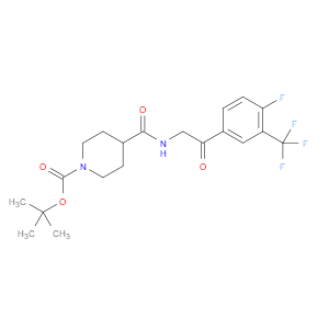 1-BOC-4-(2-(4-FLUORO-3-(TRIFLUOROMETHYL)PHENYL)-2-OXOETHYLCARBAMOYL)PIPERIDINE