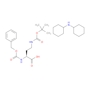 DICYCLOHEXYLAMINE (S)-2-(((BENZYLOXY)CARBONYL)AMINO)-4-((TERT-BUTOXYCARBONYL)AMINO)BUTANOATE - Click Image to Close