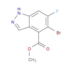 METHYL 5-BROMO-6-FLUORO-1H-INDAZOLE-4-CARBOXYLATE - Click Image to Close
