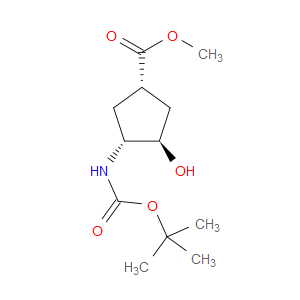 METHYL (1S,3R,4R)-3-([(TERT-BUTOXY)CARBONYL]AMINO)-4-HYDROXYCYCLOPENTANE-1-CARBOXYLATE - Click Image to Close