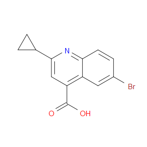 6-BROMO-2-CYCLOPROPYLQUINOLINE-4-CARBOXYLIC ACID - Click Image to Close