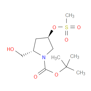 TERT-BUTYL (2S,4R)-2-(HYDROXYMETHYL)-4-(METHANESULFONYLOXY)PYRROLIDINE-1-CARBOXYLATE