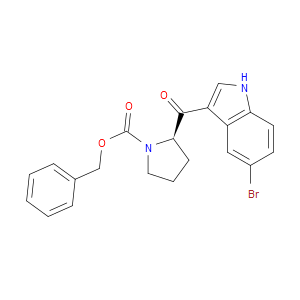 (R)-BENZYL 2-(5-BROMO-1H-INDOLE-3-CARBONYL)PYRROLIDINE-1-CARBOXYLATE - Click Image to Close