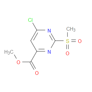 METHYL 6-CHLORO-2-(METHYLSULFONYL)PYRIMIDINE-4-CARBOXYLATE - Click Image to Close