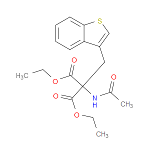 DIETHYL 2-ACETAMIDO-2-(BENZO(B)THIOPHENE-3-YLMETHYL)MALONATE