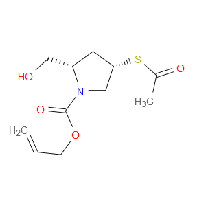 ALLYL (2S,4S)-4-(ACETYLTHIO)-2-(HYDROXYMETHYL)PYRROLIDINE-1-CARBOXYLATE