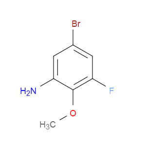 5-BROMO-3-FLUORO-2-METHOXYANILINE