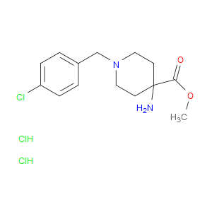 METHYL 4-AMINO-1-(4-CHLOROBENZYL)PIPERIDINE-4-CARBOXYLATE DIHYDROCHLORIDE - Click Image to Close