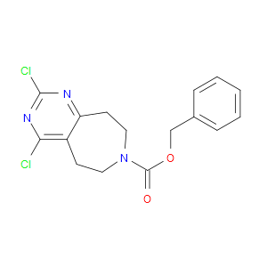 BENZYL 2,4-DICHLORO-8,9-DIHYDRO-5H-PYRIMIDO-[4,5-D]AZEPINE-7(6H)-CARBOXYLATE