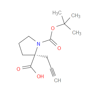 (S)-1-(TERT-BUTOXYCARBONYL)-2-(PROP-2-YN-1-YL)PYRROLIDINE-2-CARBOXYLIC ACID - Click Image to Close
