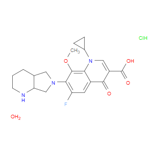 MOXIFLOXACIN HYDROCHLORIDE MONOHYDRATE - Click Image to Close