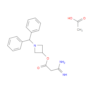 1-BENZHYDRYLAZETIDIN-3-YL 3-AMINO-3-IMINOPROPANOATE ACETATE - Click Image to Close
