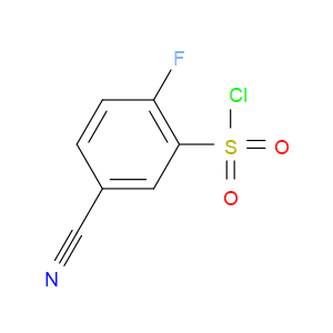 5-CYANO-2-FLUOROBENZENE-1-SULFONYL CHLORIDE - Click Image to Close