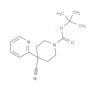 TERT-BUTYL 4-CYANO-4-(PYRIDIN-2-YL)PIPERIDINE-1-CARBOXYLATE - Click Image to Close