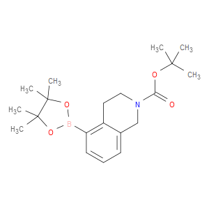 TERT-BUTYL 5-(4,4,5,5-TETRAMETHYL-1,3,2-DIOXABOROLAN-2-YL)-3,4-DIHYDROISOQUINOLINE-2(1H)-CARBOXYLATE