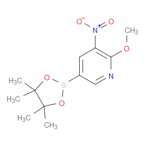 2-METHOXY-3-NITRO-5-(4,4,5,5-TETRAMETHYL-1,3,2-DIOXABOROLAN-2-YL)PYRIDINE