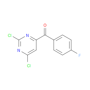 (2,6-DICHLOROPYRIMIDIN-4-YL)-(4-FLUOROPHENYL)METHANONE