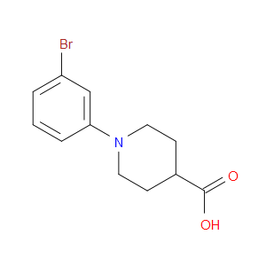1-(3-BROMOPHENYL)PIPERIDINE-4-CARBOXYLIC ACID - Click Image to Close
