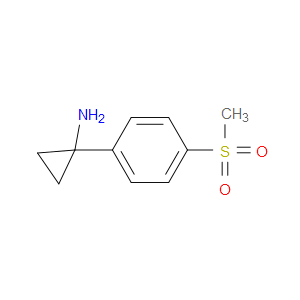 1-(4-(METHYLSULFONYL)PHENYL)CYCLOPROPANAMINE