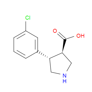(3S,4R)-4-(3-CHLOROPHENYL)PYRROLIDINE-3-CARBOXYLIC ACID - Click Image to Close