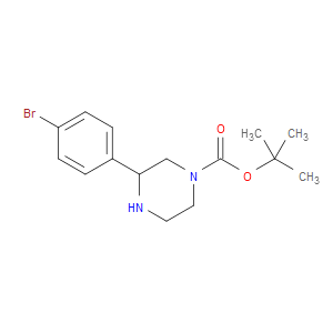 TERT-BUTYL 3-(4-BROMOPHENYL)PIPERAZINE-1-CARBOXYLATE