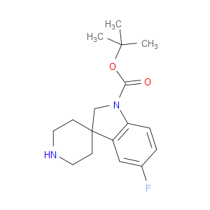 1-BOC-5-FLUOROSPIRO[INDOLINE-3,4'-PIPERIDINE] - Click Image to Close