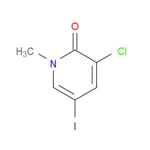 3-CHLORO-5-IODO-1-METHYL-1,2-DIHYDROPYRIDIN-2-ONE - Click Image to Close