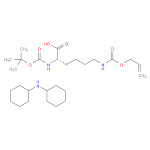 DICYCLOHEXYLAMINE (S)-6-(((ALLYLOXY)CARBONYL)AMINO)-2-((TERT-BUTOXYCARBONYL)AMINO)HEXANOATE - Click Image to Close
