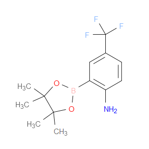 2-(4,4,5,5-TETRAMETHYL-1,3,2-DIOXABOROLAN-2-YL)-4-(TRIFLUOROMETHYL)ANILINE