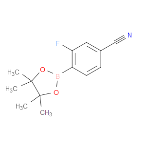 3-FLUORO-4-(4,4,5,5-TETRAMETHYL-1,3,2-DIOXABOROLAN-2-YL)BENZONITRILE