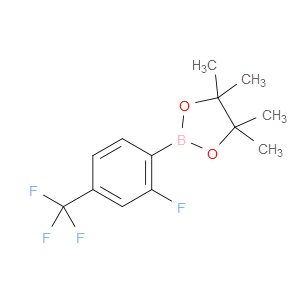2-(2-FLUORO-4-(TRIFLUOROMETHYL)PHENYL)-4,4,5,5-TETRAMETHYL-1,3,2-DIOXABOROLANE - Click Image to Close