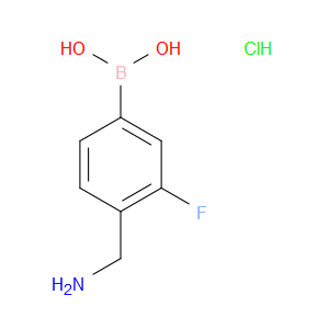 (4-(AMINOMETHYL)-3-FLUOROPHENYL)BORONIC ACID HYDROCHLORIDE - Click Image to Close