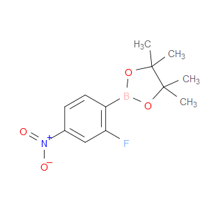 2-(2-FLUORO-4-NITROPHENYL)-4,4,5,5-TETRAMETHYL-1,3,2-DIOXABOROLANE
