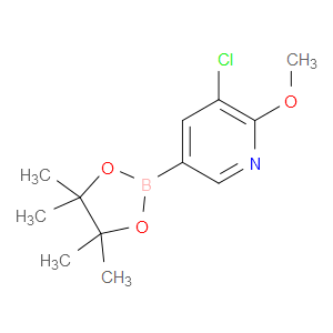 3-CHLORO-2-METHOXY-5-(4,4,5,5-TETRAMETHYL-1,3,2-DIOXABOROLAN-2-YL)PYRIDINE - Click Image to Close