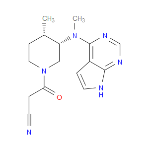 3-((3S,4S)-4-METHYL-3-(METHYL(7H-PYRROLO[2,3-D]PYRIMIDIN-4-YL)AMINO)PIPERIDIN-1-YL)-3-OXOPROPANENITRILE