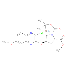1-(TERT-BUTYL) 2-METHYL (2S,4R)-4-((3-CHLORO-7-METHOXYQUINOXALIN-2-YL)OXY)PYRROLIDINE-1,2-DICARBOXYLATE