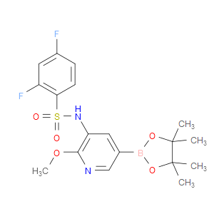 2,4-DIFLUORO-N-(2-METHOXY-5-(4,4,5,5-TETRAMETHYL-1,3,2-DIOXABOROLAN-2-YL)PYRIDIN-3-YL)BENZENESULFONAMIDE