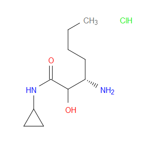 (3S)-3-AMINO-N-CYCLOPROPYL-2-HYDROXYHEPTANAMIDEHYDROCHLORIDE(1:1)