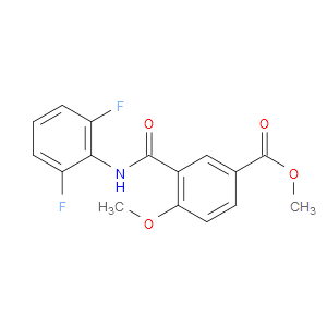 METHYL 3-(2,6-DIFLUOROPHENYLCARBAMOYL)-4-METHOXYBENZOATE