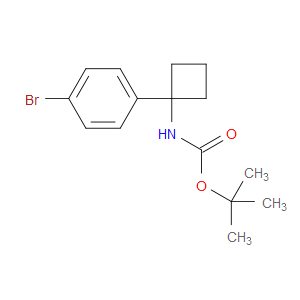 TERT-BUTYL (1-(4-BROMOPHENYL)CYCLOBUTYL)CARBAMATE